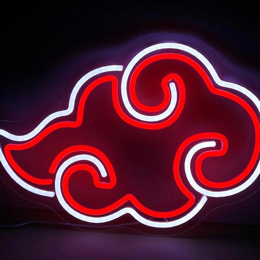 Akatsuki Cloud Neon Sign Naruto Night Light Room Wall Decoration